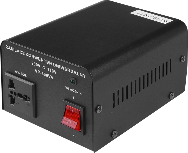 Сетевой инвертор Volt Polska VP 500 230VAC/110VAC 0.5 кВА 1-фазный (5K230110050) - Фото 1 Сетевой инвертор Volt Polska VP 500 230VAC/110VAC 0.5 кВА 1-фазный (5K230110050) - изображение 1