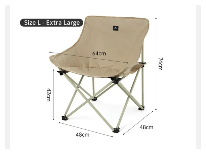 Стілець складаний Naturehike Stellaluna T01 CNH23JU13002, L, бежевий (FNR_6975641883166) - изображение 2