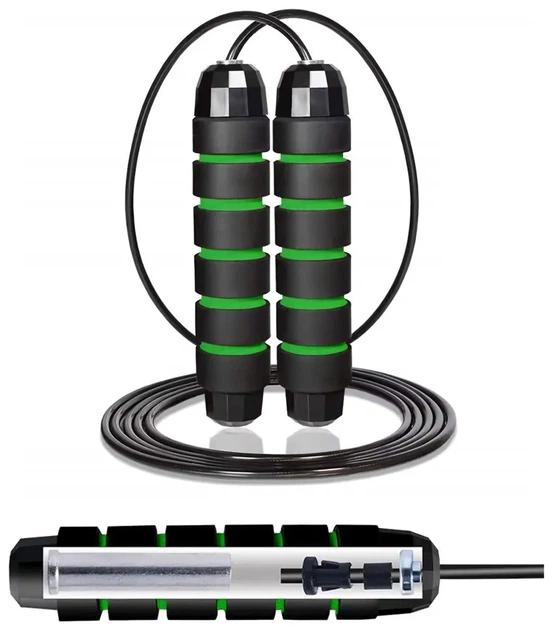 Скакалка швидкісна для кросфіту Cornix Speed Rope Classic з обтяженням XR-0352 Black/Green (LFXR-0352) - Фото 1 Скакалка швидкісна для кросфіту Cornix Speed Rope Classic з обтяженням XR-0352 Black/Green (LFXR-0352) - изображение 1