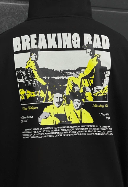 Чоловіча кофта стаф чорна оверсайз на флісі базова Staff bad oversize fleece L (405235) - зображення 3