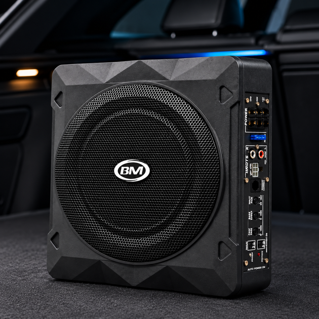 Активный сабвуфер для авто BOSCHMANN BM Audio BM-T10 10", 150 Вт RMS, 800 Вт MAX, 80 мм - изображение 2