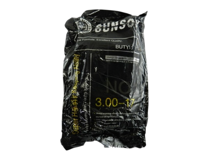 Камера SUNSON 3.00-17 / 90/90-17 бутиловая для мотоцикла - Фото 2 Камера SUNSON 3.00-17 / 90/90-17 бутиловая для мотоцикла - изображение 2