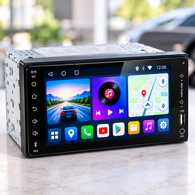 Магнитола MP4 PI-607 / Автомагнитола Android 2/16Gb TOYOTA UNIVERSAL / Мультимедийная магнитола Wifi - изображение 2