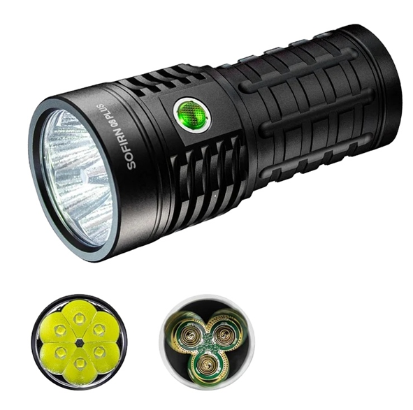 Портативный светодиодный фонарик Sofirn Q8PLUS 16000Lm 6000K - Фото 2 Портативный светодиодный фонарик Sofirn Q8PLUS 16000Lm 6000K - изображение 2