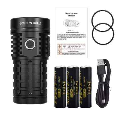 Портативный светодиодный фонарик Sofirn Q8PLUS 16000Lm 6000K - Фото 3 Портативный светодиодный фонарик Sofirn Q8PLUS 16000Lm 6000K - изображение 3