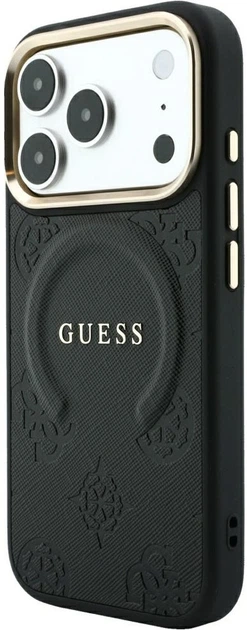 Чохол для смартфона Guess Saffiano Peony & Ring MagSafe для Apple iPhone 18 Pro / Apple iPhone 17 Pro Black (3666339654504) - Фото 2 Чохол для смартфона Guess Saffiano Peony & Ring MagSafe для Apple iPhone 18 Pro / Apple iPhone 17 Pro Black (3666339654504) - зображення 2