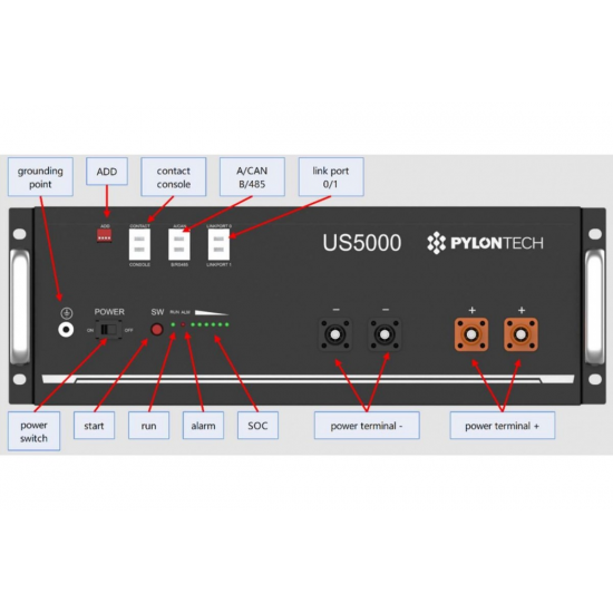 Акумуляторна батарея Pylontech US5000 - изображение 5