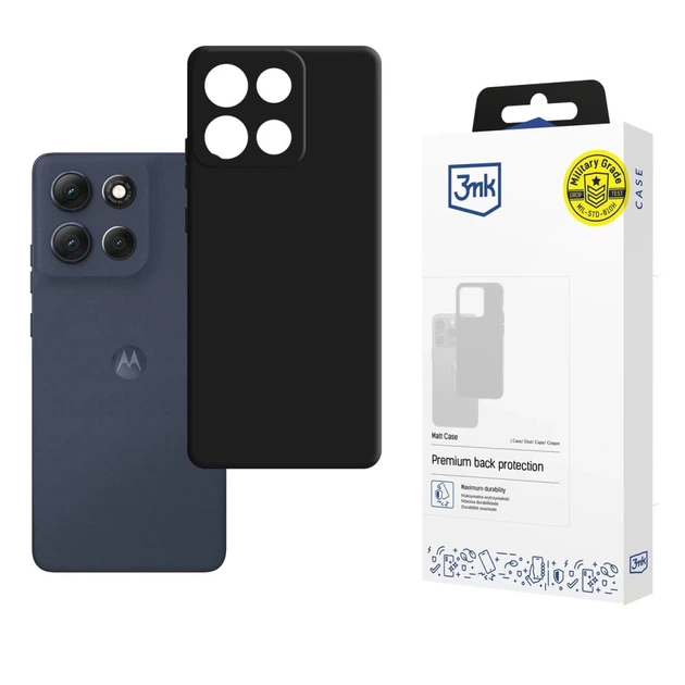 Чехол 3mk Matt Case для Motorola Moto G86 Black (5903108669276) - Фото 1 Чехол 3mk Matt Case для Motorola Moto G86 Black (5903108669276) - изображение 1