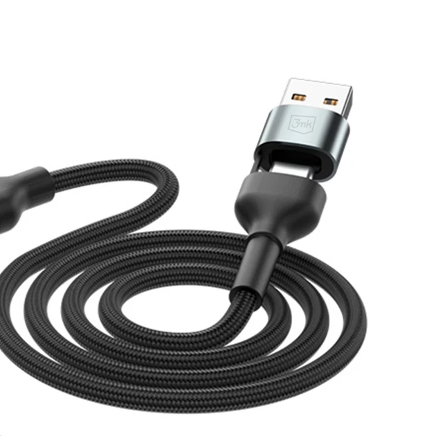 Кабель 3mk Hyper Cable N-SERIES 6 in 1 USB-C / USB-A to USB-C / Lightning / Micro 1.2m QC 3.0 18W Black (5903108685252) - изображение 3