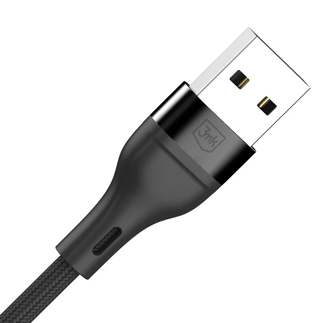 Кабель 3mk Hyper Cable N-SERIES 3 in 1 USB-A / Lightning / Micro 1.2m Black (5903108681995) - изображение 6