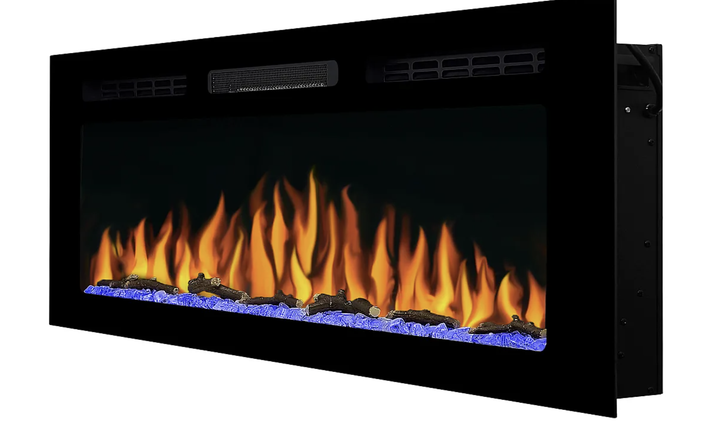 Электрокамин ArtiFlame 1800 Вт до 30 м² 3D пламя настенный встраиваемый Обогреватель с пультом цифровым термостатом таймером звуком горения для дома - изображение 4