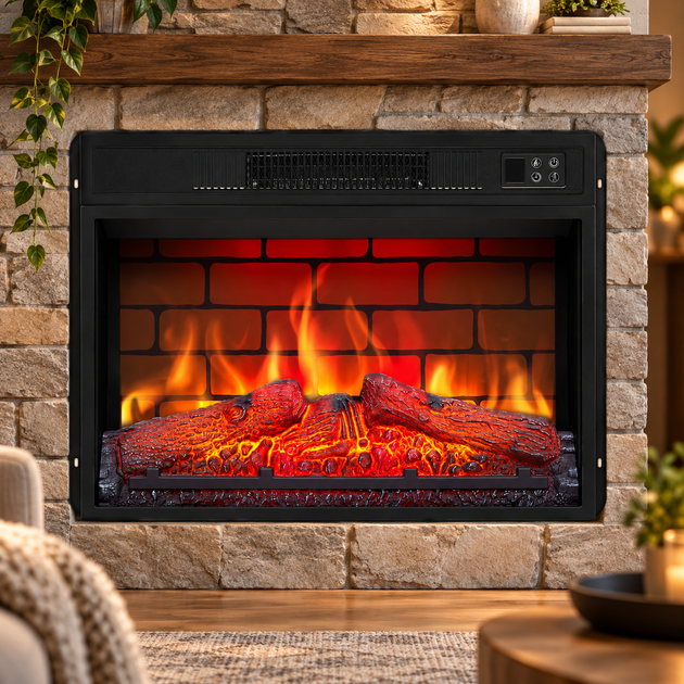 Встраиваемый электрокамин с эффектом пламени и звуком горения огня ArtiFlame AF23BS Электрический камин современный с обогревом 1800 вт - Фото 2 Встраиваемый электрокамин с эффектом пламени и звуком горения огня ArtiFlame AF23BS Электрический камин современный с обогревом 1800 вт - изображение 2