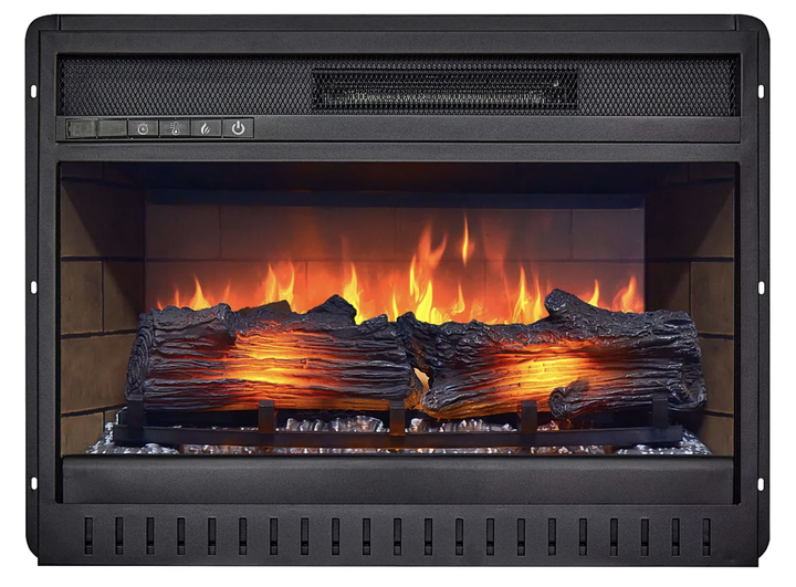 Електрокамін ArtiFlame 1800 Вт до 30 м² вбудовуваний 3D полум’я Обігрівач з пультом цифровим термостатом таймером LED-підсвічуванням для дому - зображення 2