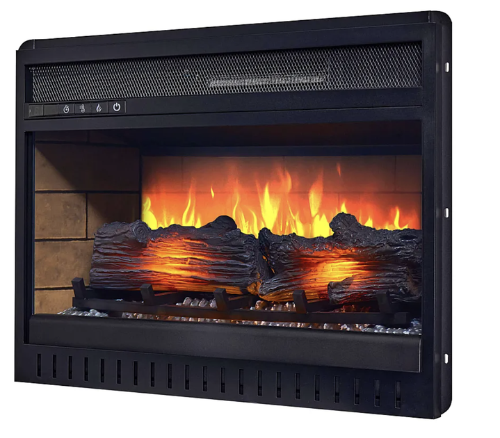 Електрокамін ArtiFlame 1800 Вт до 30 м² вбудовуваний 3D полум’я Обігрівач з пультом цифровим термостатом таймером LED-підсвічуванням для дому - зображення 4