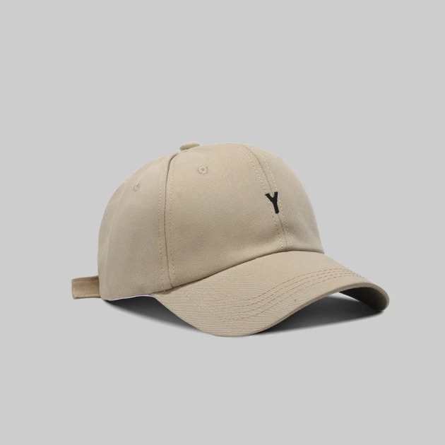 Бейсболка з написом "Y" one size бежевий (2r024) - Фото 2 Бейсболка з написом "Y" one size бежевий (2r024) - изображение 2