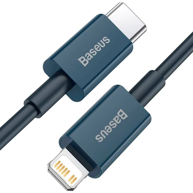 Кабель Baseus Superior USB-C to Lightning 1m Blue (CATLYS-A03) - изображение 2