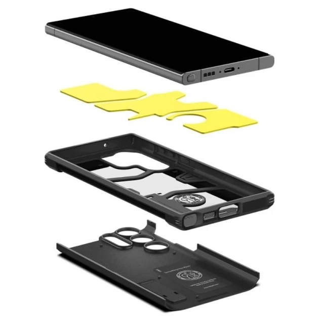 Чехол Spigen Tough Armor для Samsung Galaxy S23 Ultra Black (ACS05623) - Фото 6 Чехол Spigen Tough Armor для Samsung Galaxy S23 Ultra Black (ACS05623) - изображение 6