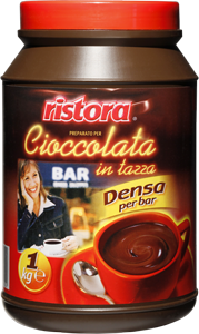 Горячий шоколад Ristora Bar Cioccolata густой растворимый какао-напиток в банке, 1 кг - изображение 4
