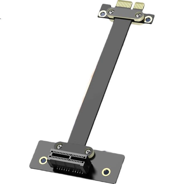 Удлинительный кабель для видеокарты Superior PCI-E X1 PCIe 3.0 для сетевой карты/звуковой карты/графической карты промышленного управления/карты расширения. Вертикальный адаптер с защитой от помех, угол поворота 180° до 90°. C1315A-10CM - Фото 1 Удлинительный кабель для видеокарты Superior PCI-E X1 PCIe 3.0 для сетевой карты/звуковой карты/графической карты промышленного управления/карты расширения. Вертикальный адаптер с защитой от помех, угол поворота 180° до 90°. C1315A-10CM - изображение 1
