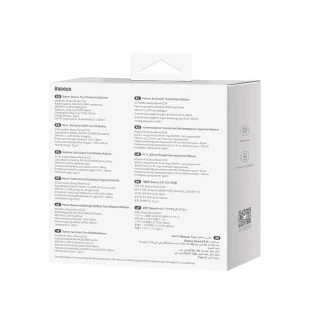 Бездротові навушники Baseus Bowie EZ10 TWS White (A00054300226-Z1) - зображення 6