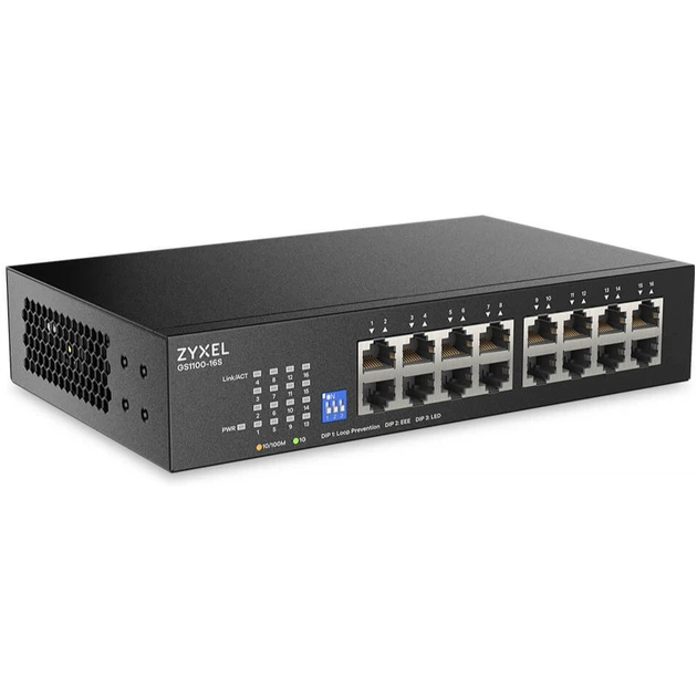 Коммутатор ZYXEL GS1100-16S (GS1100-16S-EU0101F) - Фото 3 Коммутатор ZYXEL GS1100-16S (GS1100-16S-EU0101F) - изображение 3