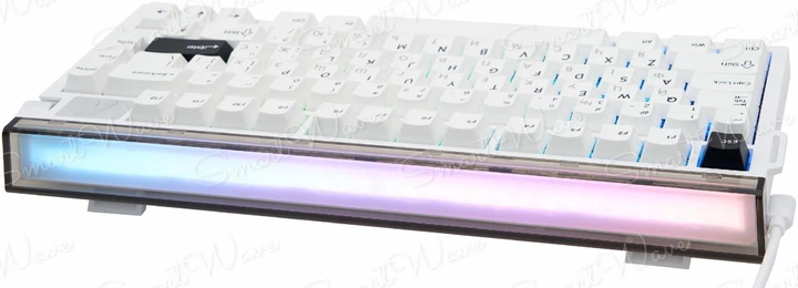 Ігрова Клавіатура ATTACK SHARK R85 HE White ENG + UA Магнітні світчі. Дротова, Кастомний lightbox, 8000Hz/s. RGB Підсвічування, Switch 0.005mm. Rapid Trigger - изображение 3
