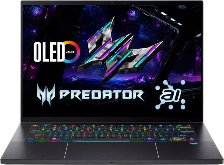 Ноутбук Acer Predator Triton 14 AI PT14-52T-972D (NH.U0GAA.002 + Stylus) Charcoal Black (14,5 / OLED touch / 2880x1800 / 120Hz / Intel Core Ultra 9-288V / 32GB RAM / 1TB SSD / RTX 5070 / Windows 11 Home) - Фото 1 Ноутбук Acer Predator Triton 14 AI PT14-52T-972D (NH.U0GAA.002 + Stylus) Charcoal Black (14,5 / OLED touch / 2880x1800 / 120Hz / Intel Core Ultra 9-288V / 32GB RAM / 1TB SSD / RTX 5070 / Windows 11 Home) - изображение 1