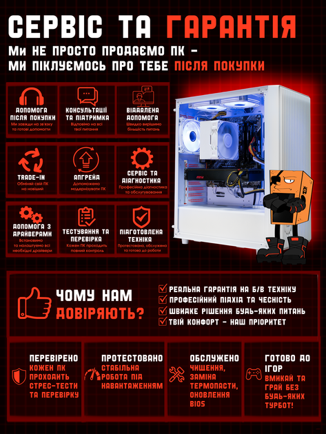 Игровой ПК EXA-TF Offer 56 (RX Vega 56 8GB / Ryzen 3 4100 / 16GB DDR4 / SSD 256GB) Б/У - изображение 8