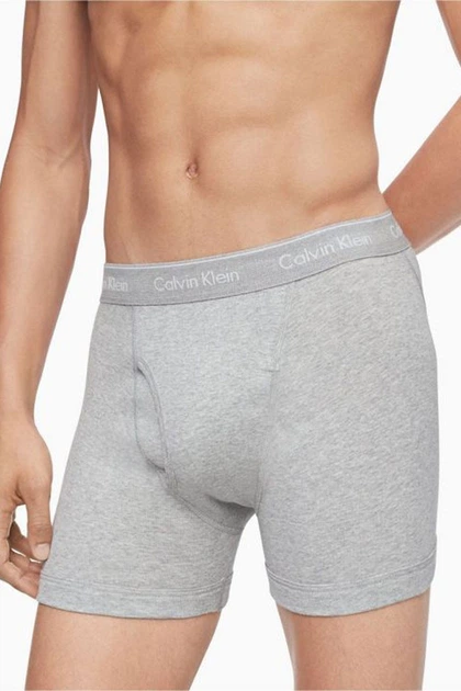 Трусы боксеры, 3 штуки Calvin Klein 50(L) Серый (158314) - Фото 2 Трусы боксеры, 3 штуки Calvin Klein 50(L) Серый (158314) - изображение 2