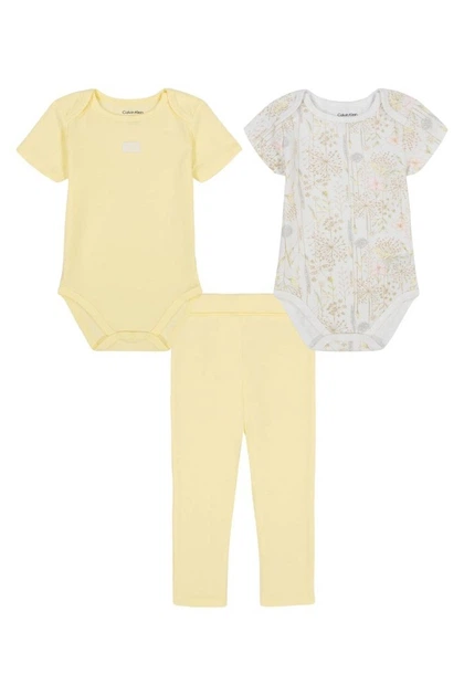 Комплект: боди и брюки Calvin Klein 68-74(см) Жёлтый-Бежевый (158505) - Фото 1 Комплект: боди и брюки Calvin Klein 68-74(см) Жёлтый-Бежевый (158505) - изображение 1