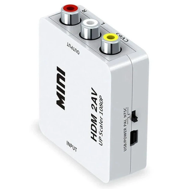 Переходник с HDMI на AV, 1080P, RCA тюльпаны / Конвертер разветвитель видеосигнала / Адаптер видеосигнала - Фото 4 Переходник с HDMI на AV, 1080P, RCA тюльпаны / Конвертер разветвитель видеосигнала / Адаптер видеосигнала - изображение 4
