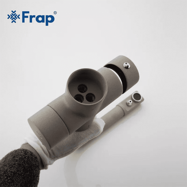 Смеситель для кухни на две воды Frap F4352-20, бежевый - Фото 4 Смеситель для кухни на две воды Frap F4352-20, бежевый - зображення 4