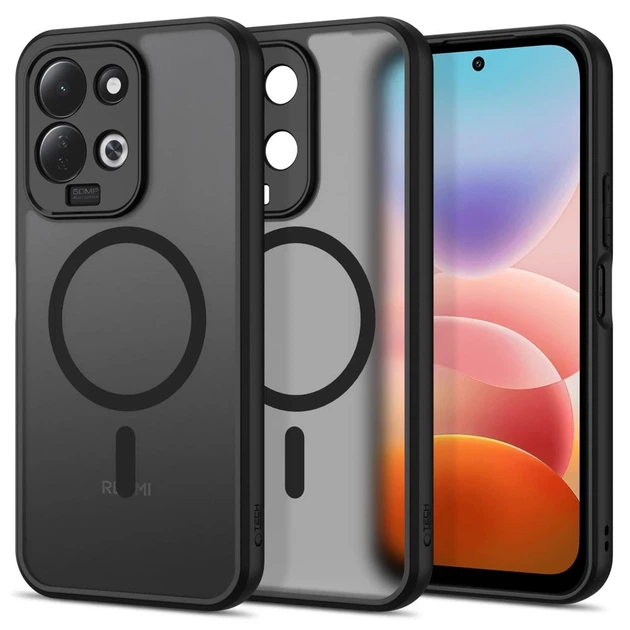 Чехол Tech-Protect Magmat для Xiaomi Redmi 17 5G | 4G Matte Black with MagSafe (5906302342815) - Фото 1 Чехол Tech-Protect Magmat для Xiaomi Redmi 17 5G | 4G Matte Black with MagSafe (5906302342815) - изображение 1