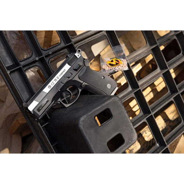Пістолет пневматичний ASG CZ 75D Compact Nickel - изображение 6