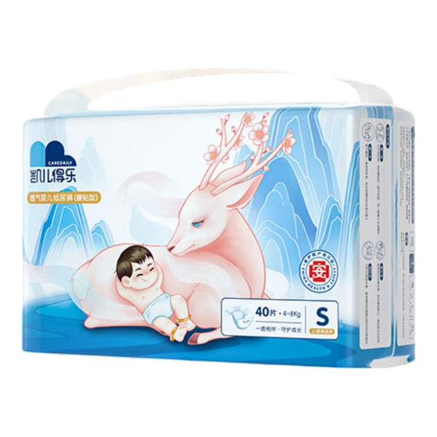 Подгузники Care Daily Xiaolu S (4-8 кг), 40 шт - изображение 4