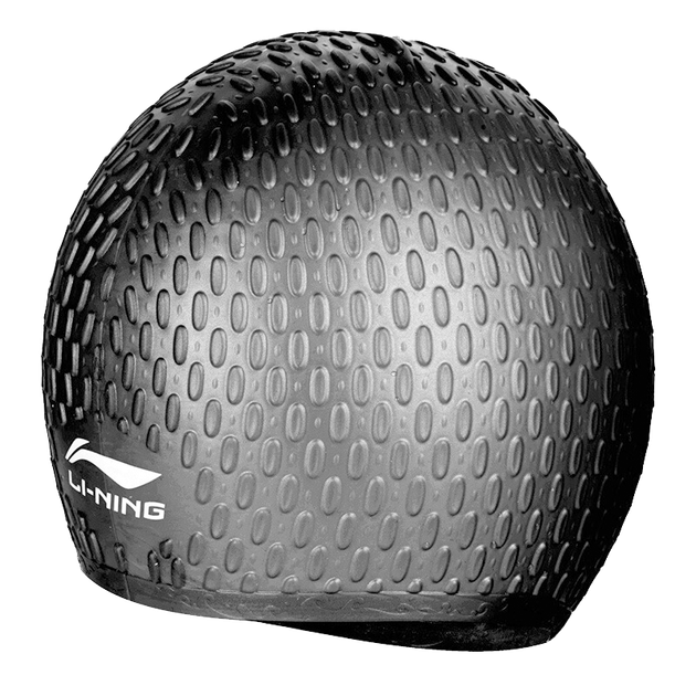 Плавальна шапочка Li-Ning, силіконова водонепроникна нековзка шапочка для плавання з довгим волоссям для жінок та чоловіків, шапочка-бульбашка для плавання LNMT818 чорного кольору - Фото 4 Плавальна шапочка Li-Ning, силіконова водонепроникна нековзка шапочка для плавання з довгим волоссям для жінок та чоловіків, шапочка-бульбашка для плавання LNMT818 чорного кольору - изображение 4