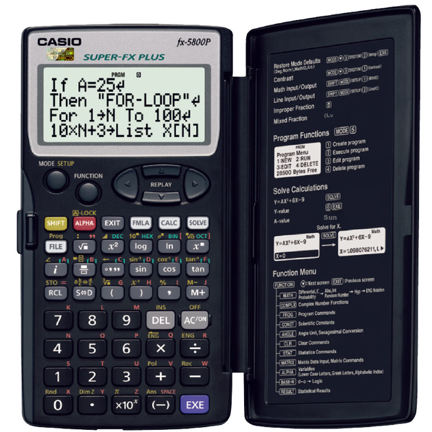 Casio [Суперпопулярный] Программируемый инженерный калькулятор Casio (Casio) FX-5800P, один экземпляр - изображение 6