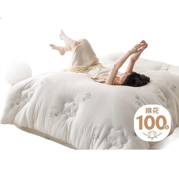 Ковдра Dohia Home Textiles, клас А, 100% бавовна Xinjiang, весняно-осіння, бавовняна ковдра на всі пори року, приблизно 5,8 джін (2,9 кг), 229*230 см - Фото 3 Ковдра Dohia Home Textiles, клас А, 100% бавовна Xinjiang, весняно-осіння, бавовняна ковдра на всі пори року, приблизно 5,8 джін (2,9 кг), 229*230 см - зображення 3