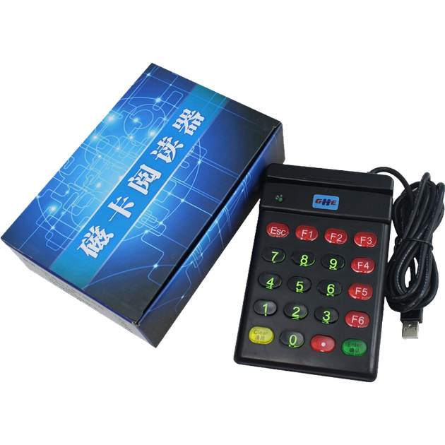 Зчитувач магнітних карт WITEASY 752U (чорний), зчитувач магнітних карт, зчитувач магнітних карток, двонаправлений зчитувач карток з інтерфейсом USB для карток учасника - зображення 4
