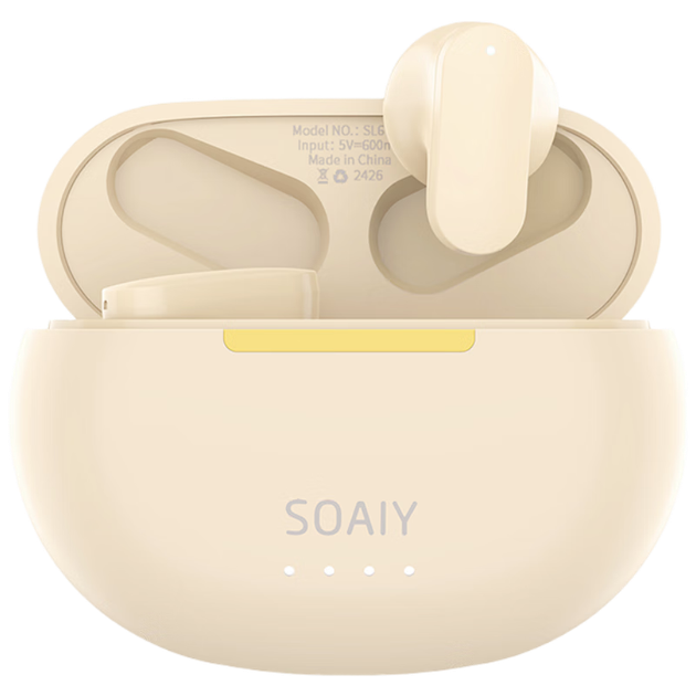 Soaiy SL6 Pro Bluetooth-навушники, справжні бездротові відкриті напіввнутрішні спортивні смарт-додатки для бігу, їзди на велосипеді, дзвінків, шумозаглушення, сумісні з Apple, Huawei, Xiaomi, білі - Фото 4 Soaiy SL6 Pro Bluetooth-навушники, справжні бездротові відкриті напіввнутрішні спортивні смарт-додатки для бігу, їзди на велосипеді, дзвінків, шумозаглушення, сумісні з Apple, Huawei, Xiaomi, білі - изображение 4