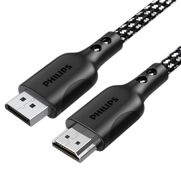 Кабель PHILIPS DP — HDMI высокой четкости, 4K, для подключения ноутбука, телеприставки к телевизору, монитору, проектору, видеокабель, 1,5 метра, SWA3129B/93 - Фото 4 Кабель PHILIPS DP — HDMI высокой четкости, 4K, для подключения ноутбука, телеприставки к телевизору, монитору, проектору, видеокабель, 1,5 метра, SWA3129B/93 - изображение 4