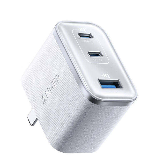 Зарядний пристрій ANKER 70W з нітридом галію PD45W, безпечна зарядка, ультрашвидка зарядка типу C 65 Вт, підходить для телефонів та ноутбуків Apple 17, iPhone 16, білий штекер - изображение 4