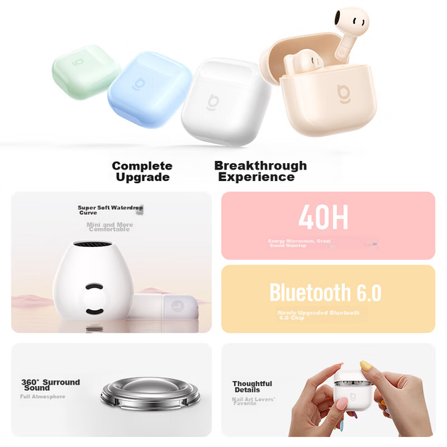 Наушники Baseus BS2 Lite White (A0010A) - Фото 3 Наушники Baseus BS2 Lite White (A0010A) - изображение 3