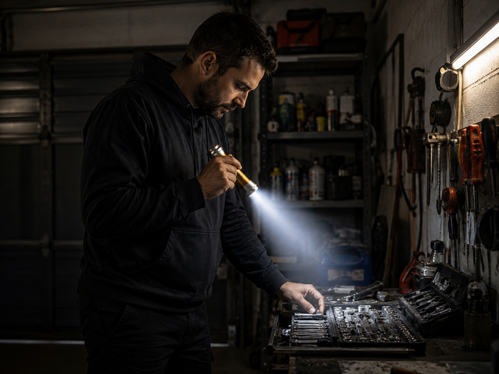 Ручний ліхтарик UKC Luminous S300 золотистий, акумуляторний, USB-заряджання, 4 режими роботи - Фото 3 Ручний ліхтарик UKC Luminous S300 золотистий, акумуляторний, USB-заряджання, 4 режими роботи - изображение 3