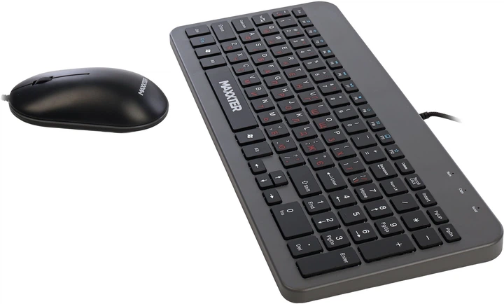 Комплект проводной Maxxter KMS-CM-05-UA USB Gray - Фото 3 Комплект проводной Maxxter KMS-CM-05-UA USB Gray - изображение 3