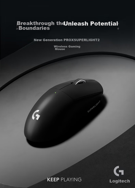 Миша Logitech G Pro X Superlight 2 Lightspeed Wireless/USB Pink - Фото 3 Миша Logitech G Pro X Superlight 2 Lightspeed Wireless/USB Pink - зображення 3
