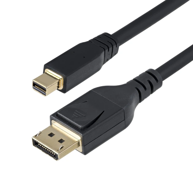 Kabel StarTech Mini DisplayPort - DisplayPort 1.4 3 m Black (DP14MDPMM10F) - Zdjęcie 2 Kabel StarTech Mini DisplayPort - DisplayPort 1.4 3 m Black (DP14MDPMM10F) - obraz 2