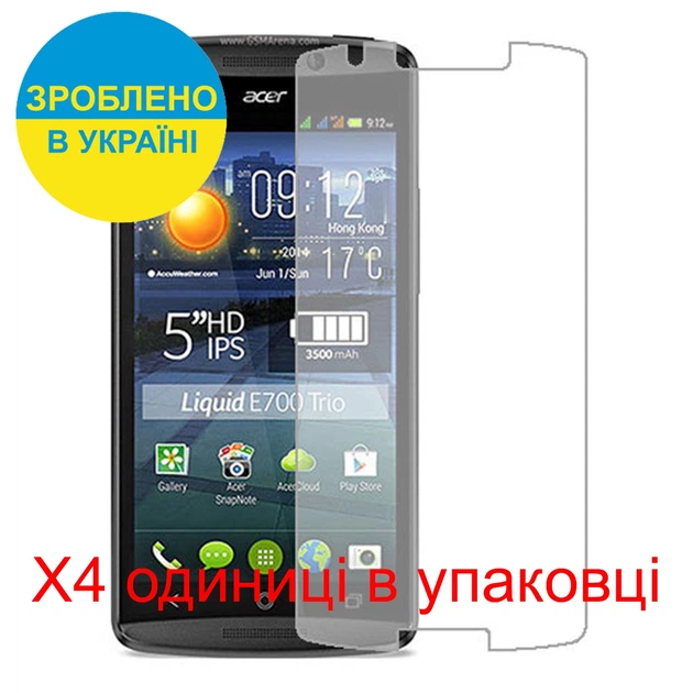 Защитная пленка Скрин Мобайл Acer Liquid E700 Как лист бумага 4 шт - Фото 2 Защитная пленка Скрин Мобайл Acer Liquid E700 Как лист бумага 4 шт - изображение 2
