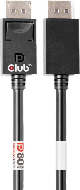 Kabel Club 3D DisplayPort 2.1 VESA DP80 1.6 m Black (CAC-1092) - obraz 2