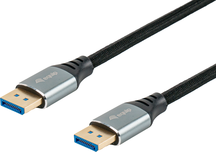 Кабель Equip DisplayPort 2.1 54 Gbps 1 м Black (4015867239018) - Фото 1 Кабель Equip DisplayPort 2.1 54 Gbps 1 м Black (4015867239018) - зображення 1